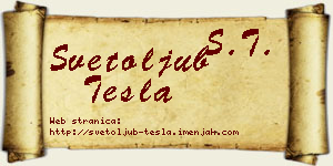 Svetoljub Tesla vizit kartica